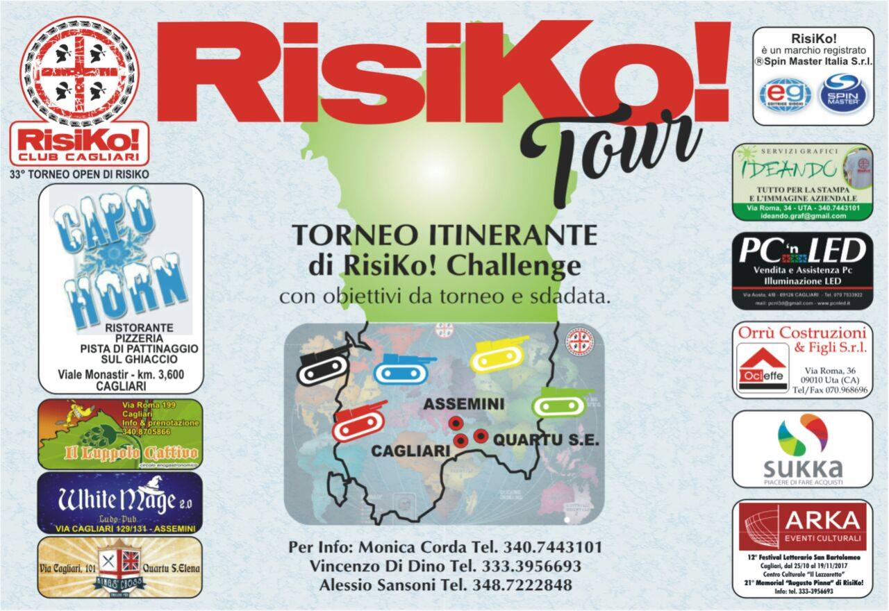Nome:   Risiko Tour.jpg
Visite:  1947
Grandezza:  167.7 KB