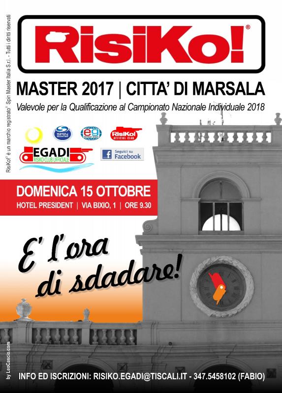 Nome:   RisiKo! Master 2017 - Città di Marsala - Locandina.jpg
Visite:  418
Grandezza:  79.7 KB