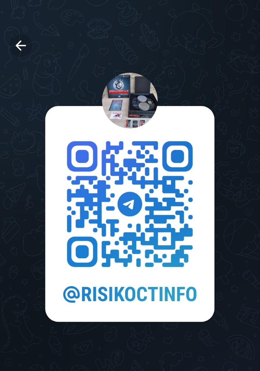 Nome:   QR Gruppo Telegram @risikoctinfo.jpg
Visite:  100
Grandezza:  120.0 KB