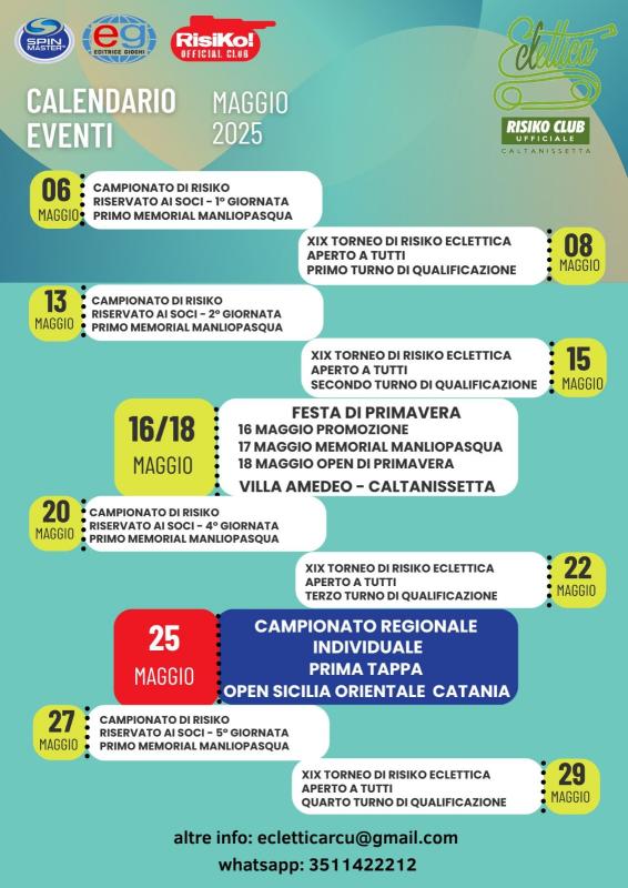 Nome:   eventi maggio.jpg
Visite:  113
Grandezza:  75.1 KB